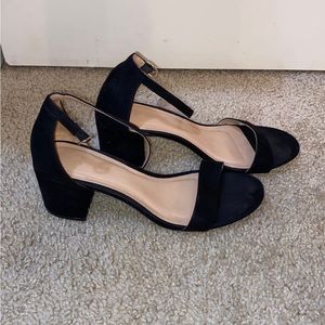 Black Block Heels